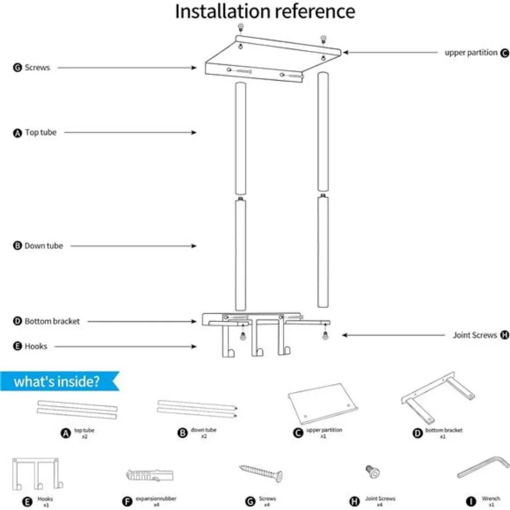 Towel Racks, Vertical Towel Storage with Metal Shelf and 3 Hooks
